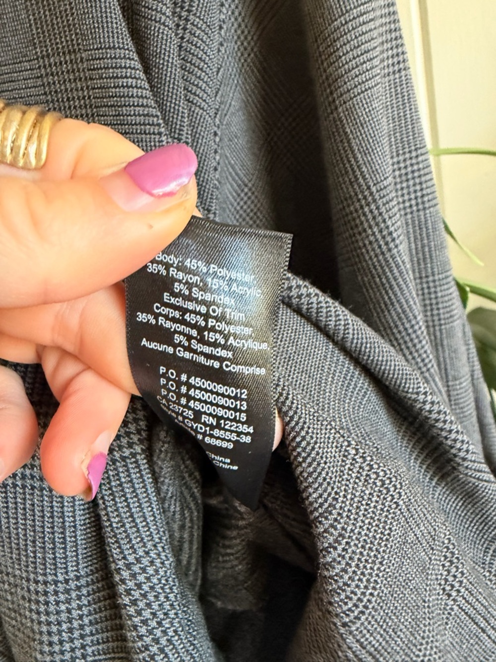 Babaton Charcoal Grey V-Neck Wrap Midi Dress - Picture 3 of 5